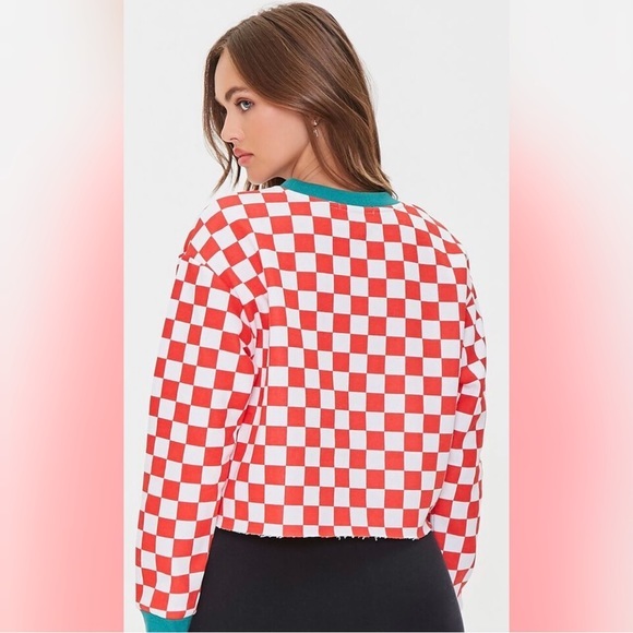 Checkered Print Fleece‎ Pullover - Picture 3 of 5